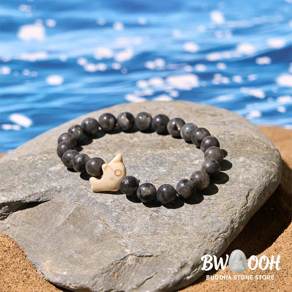 Buddha Stones Natural Various Stones Dolphin Spiritual Balance Bracelet - Bracelet