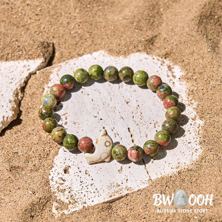 Buddha Stones Natural Various Stones Dolphin Spiritual Balance Bracelet - Bracelet