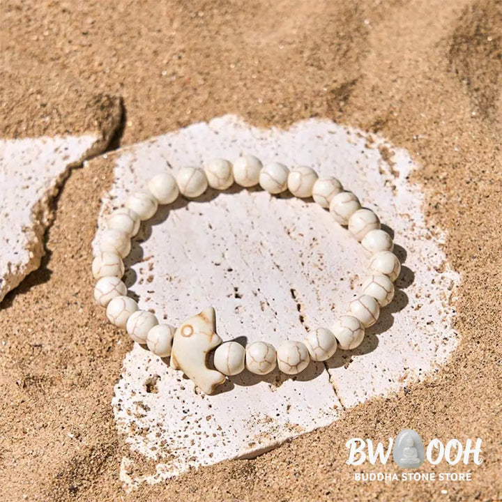 Buddha Stones Natural Various Stones Dolphin Spiritual Balance Bracelet - Bracelet