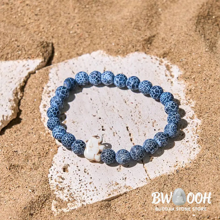 Buddha Stones Natural Various Stones Elephant Spiritual Strength Bracelet - Bracelet