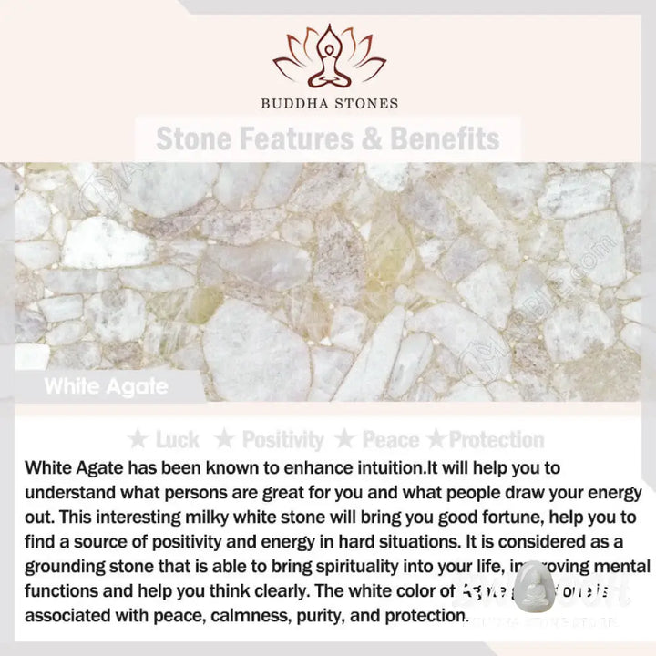 Buddha Stones Natural White Agate Hetian Jade Rabbit Positive Bracelet Bangle - BWOOOH - White Agate(Wrist
