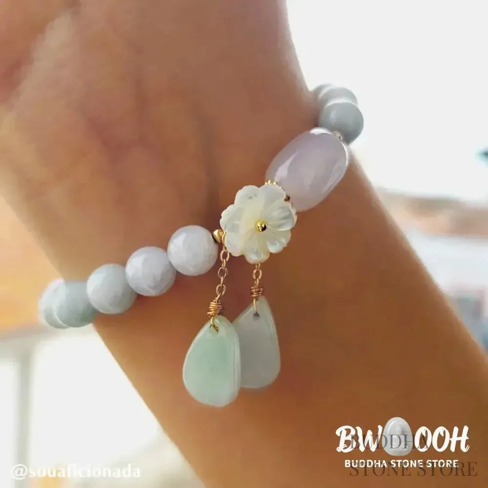 Buddha Stones Natural White Jade Luck Bracelet - BWOOOH - White Jade - Bracelet
