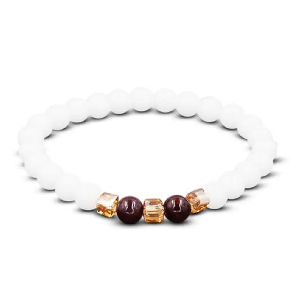 BWOOOH Natural White Jade Protection Bracelet – Jade protection bracelet for healing and spiritual wellness