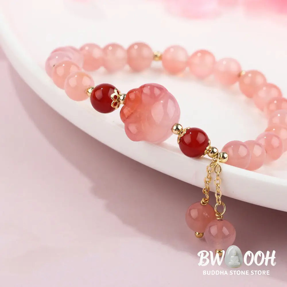 Buddha Stones Natural Yanyuan Agate Cat Claw Paw Positive Bracelet - BWOOOH - Yanyuan Agate(Wrist Circumference