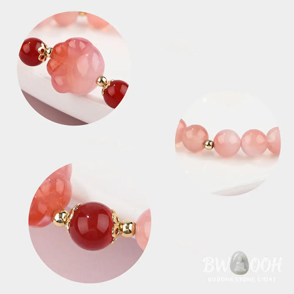 Buddha Stones Natural Yanyuan Agate Cat Claw Paw Positive Bracelet - BWOOOH - Yanyuan Agate(Wrist Circumference