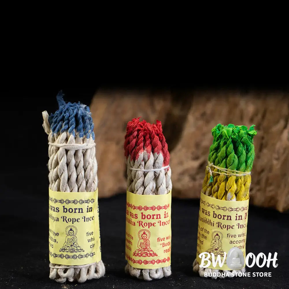 BWOOOH Nepal Rope Incense Purify Healing Meditation Incense - Incense