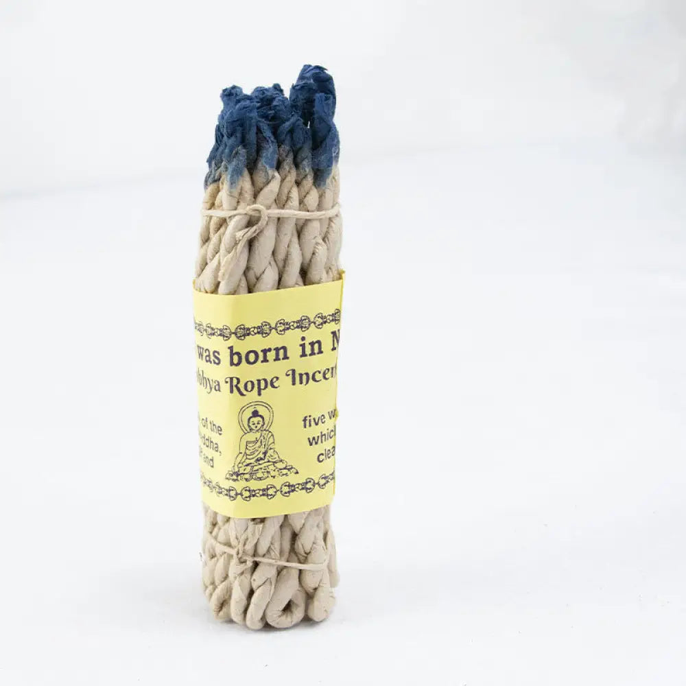 BWOOOH Nepal Rope Incense Purify Healing Meditation Incense - Blue 25Pcs Incense(10cm/Stick) - Incense