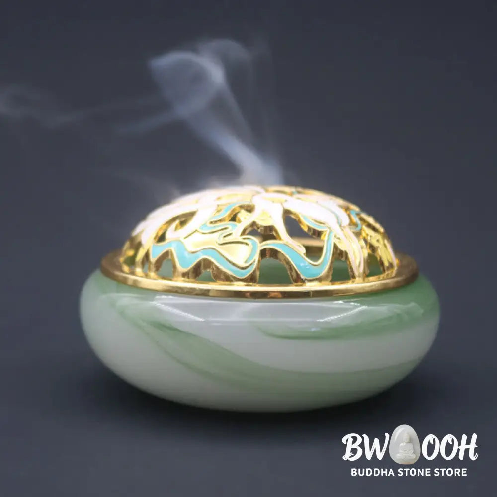 BWOOOH Nine Tailed Fox Liuli Crystal Healing Meditation Incense Burner - Incense Burner