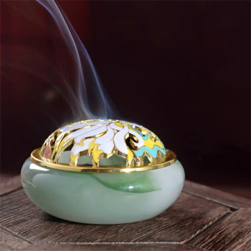 BWOOOH Nine Tailed Fox Liuli Crystal Healing Meditation Incense Burner - Incense Burner