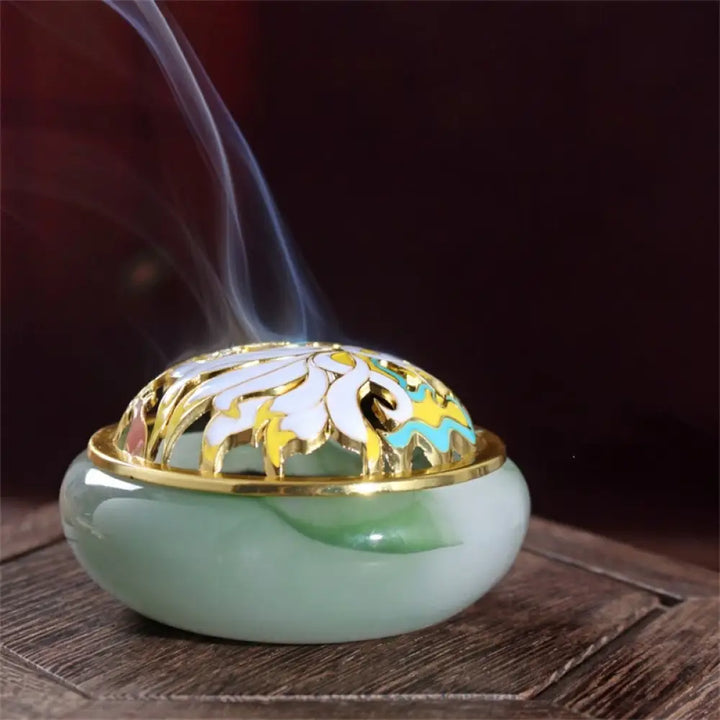 BWOOOH Nine Tailed Fox Liuli Crystal Healing Meditation Incense Burner - Incense Burner