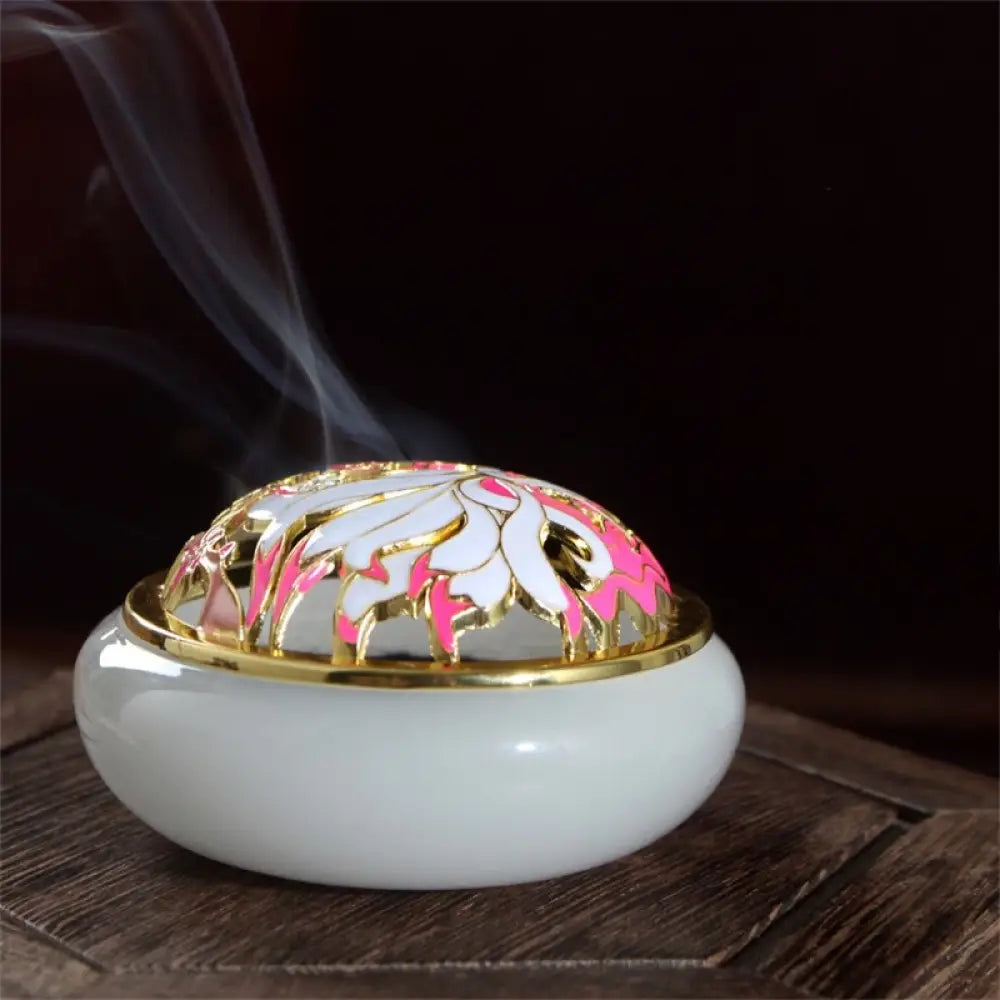 BWOOOH Nine Tailed Fox Liuli Crystal Healing Meditation Incense Burner - Incense Burner