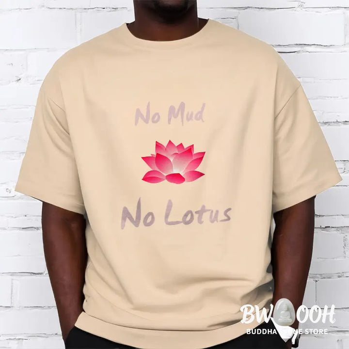 Buddha Stones No Mud No Lotus Cotton Tee T-shirt - T-Shirts