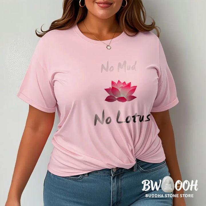 Buddha Stones No Mud No Lotus Cotton Tee T-shirt - T-Shirts