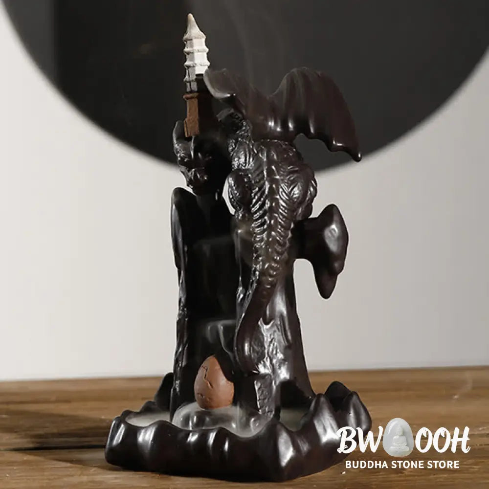 BWOOOH ceramic backflow incense burner - Nordic Dragon Ceramic Backflow Smok