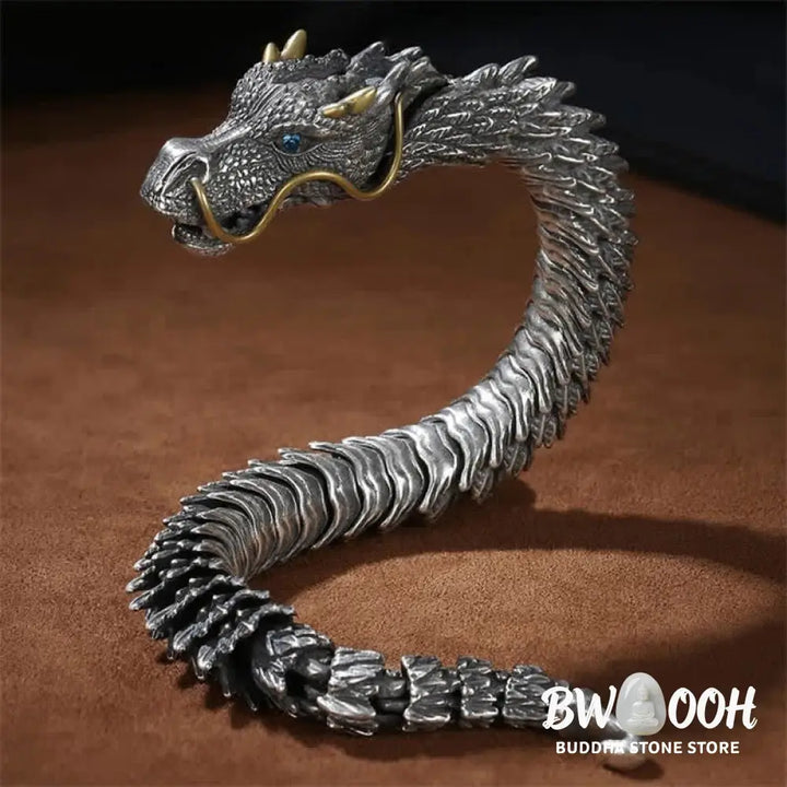 Buddha Stones Nordic Dragon Handmade Amulet Luck Protection Chain Bracelet - BWOOOH - Bracelet Bangle