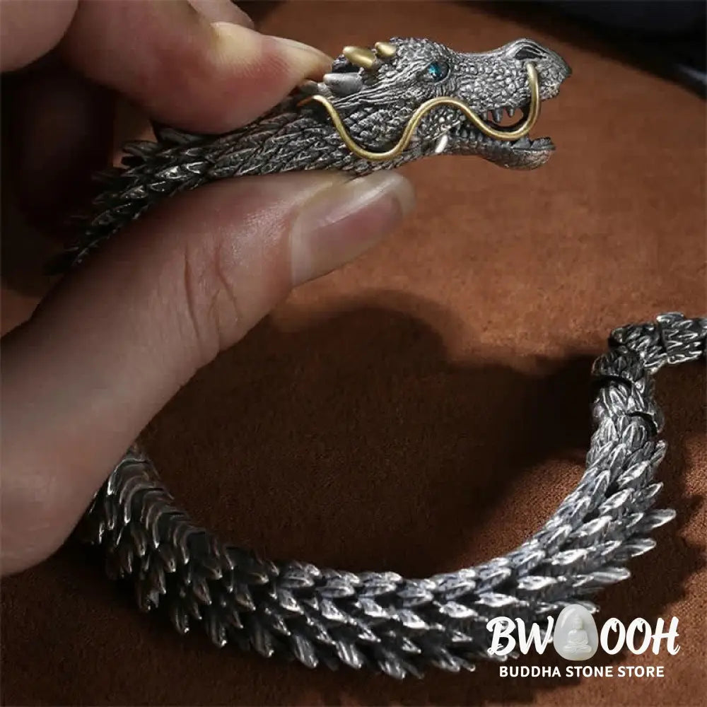 Buddha Stones Nordic Dragon Handmade Amulet Luck Protection Chain Bracelet - BWOOOH - Bracelet Bangle