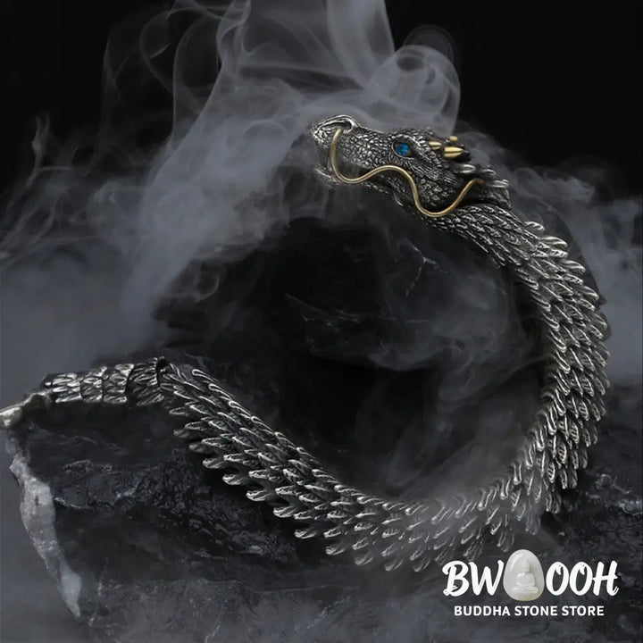Buddha Stones Nordic Dragon Handmade Amulet Luck Protection Chain Bracelet - BWOOOH - Bracelet Bangle