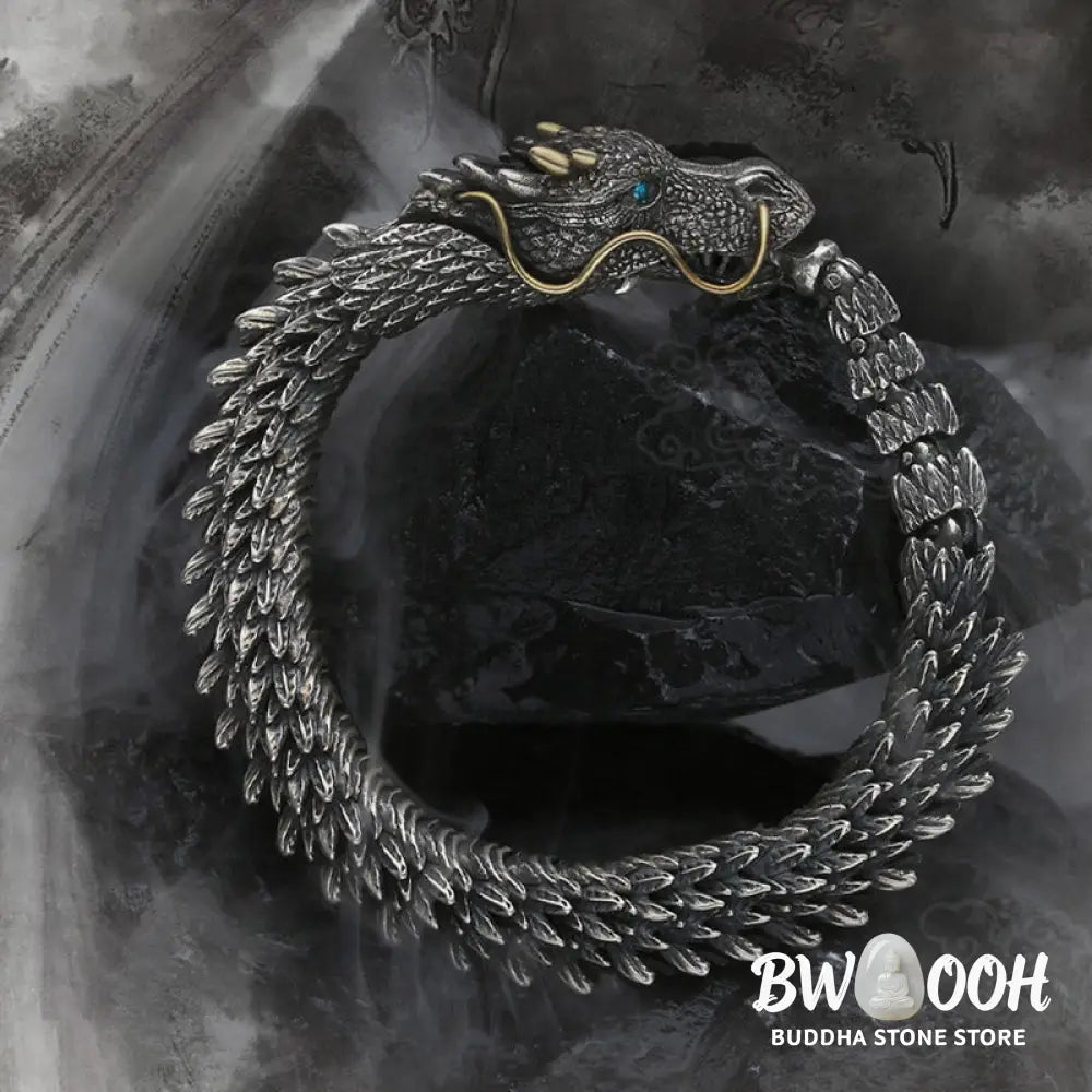 Buddha Stones Nordic Dragon Handmade Amulet Luck Protection Chain Bracelet - BWOOOH - Bracelet Bangle