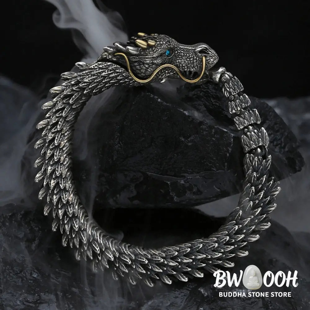 Buddha Stones Nordic Dragon Handmade Amulet Luck Protection Chain Bracelet - BWOOOH - Bracelet Bangle