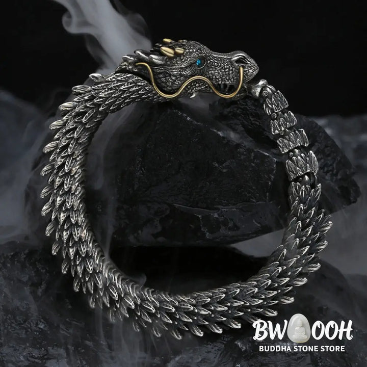 Buddha Stones Nordic Dragon Handmade Amulet Luck Protection Chain Bracelet - BWOOOH - Bracelet Bangle