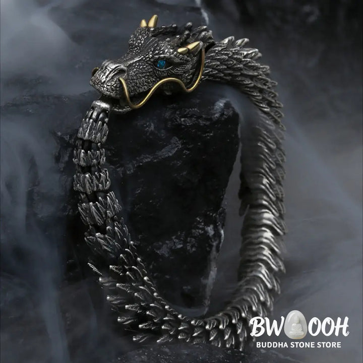 Buddha Stones Nordic Dragon Handmade Amulet Luck Protection Chain Bracelet - BWOOOH - Bracelet Bangle