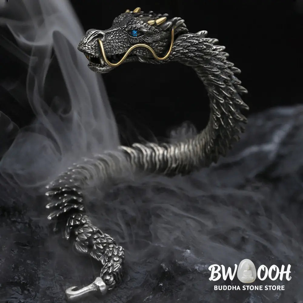 Buddha Stones Nordic Dragon Handmade Amulet Luck Protection Chain Bracelet - BWOOOH - Bracelet Bangle