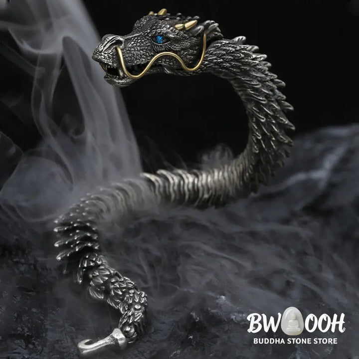 Buddha Stones Nordic Dragon Handmade Amulet Luck Protection Chain Bracelet - BWOOOH - Bracelet Bangle