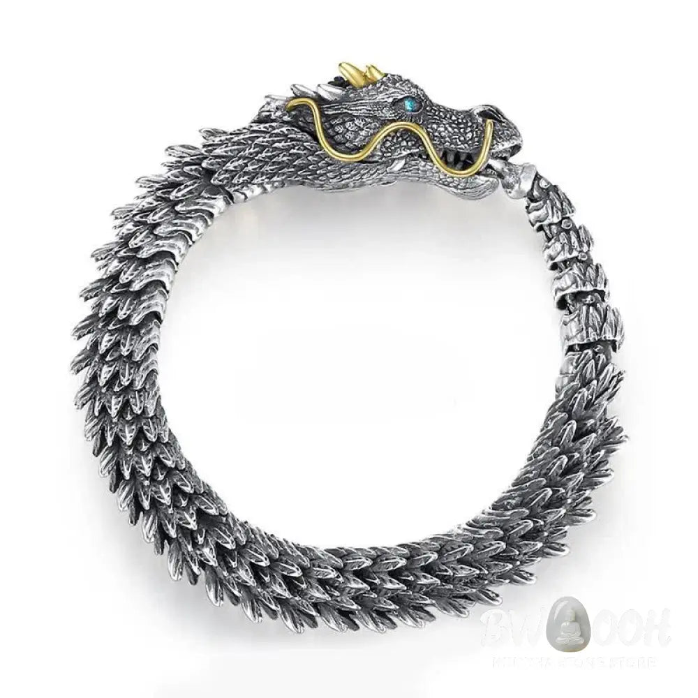 Buddha Stones Nordic Dragon Handmade Amulet Luck Protection Chain Bracelet - BWOOOH - Bracelet Bangle
