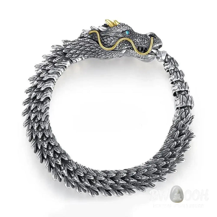 Buddha Stones Nordic Dragon Handmade Amulet Luck Protection Chain Bracelet - BWOOOH - Bracelet Bangle