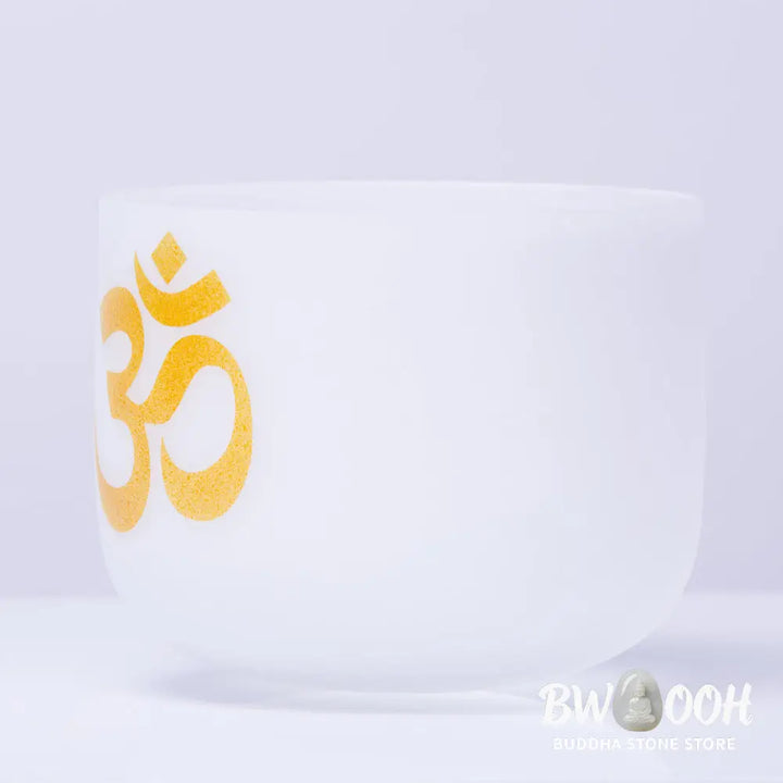 BWOOOH crystal singing bowl for meditation - OM Crystal Sound Bowl Meditati