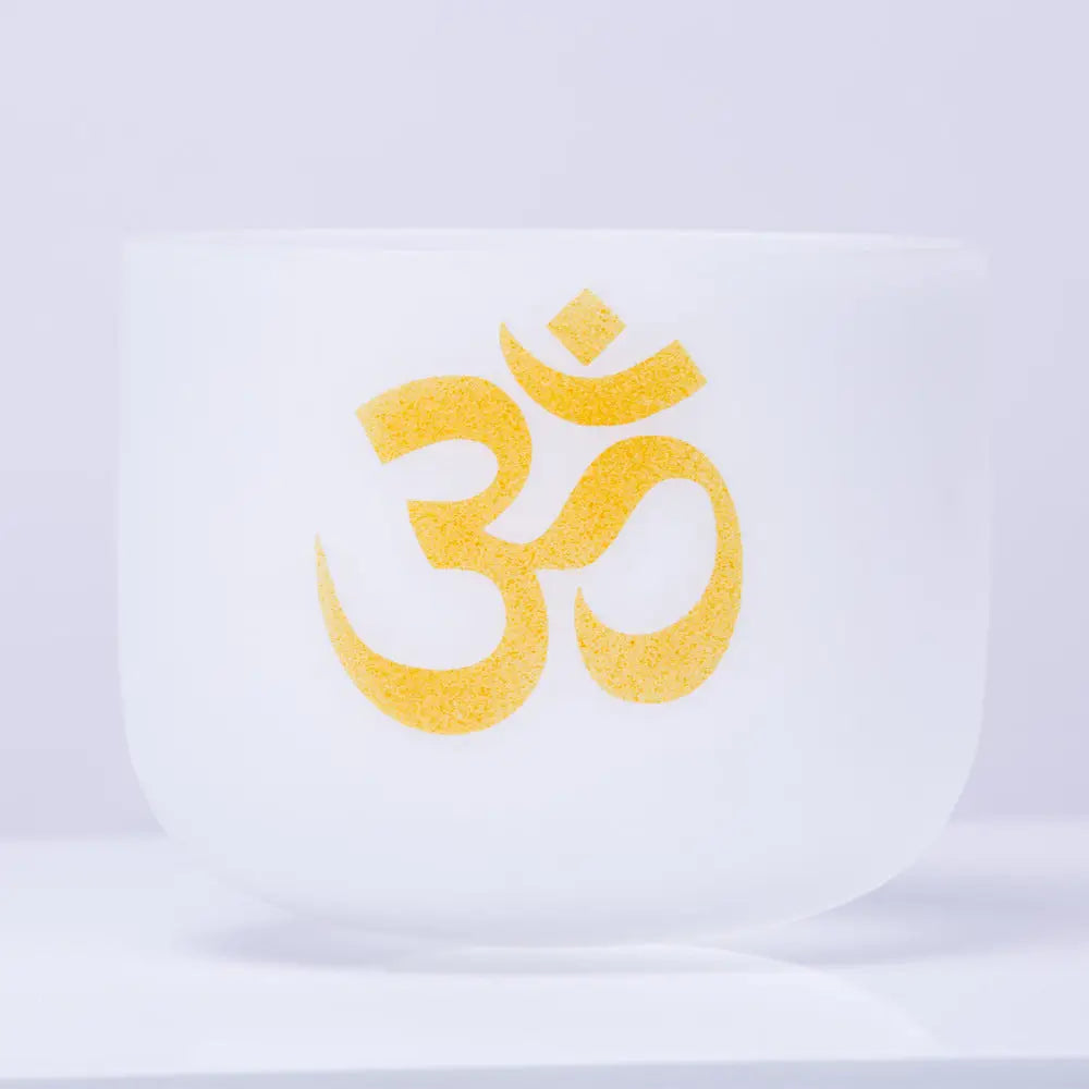 BWOOOH crystal singing bowl for meditation - OM Crystal Sound Bowl Meditati