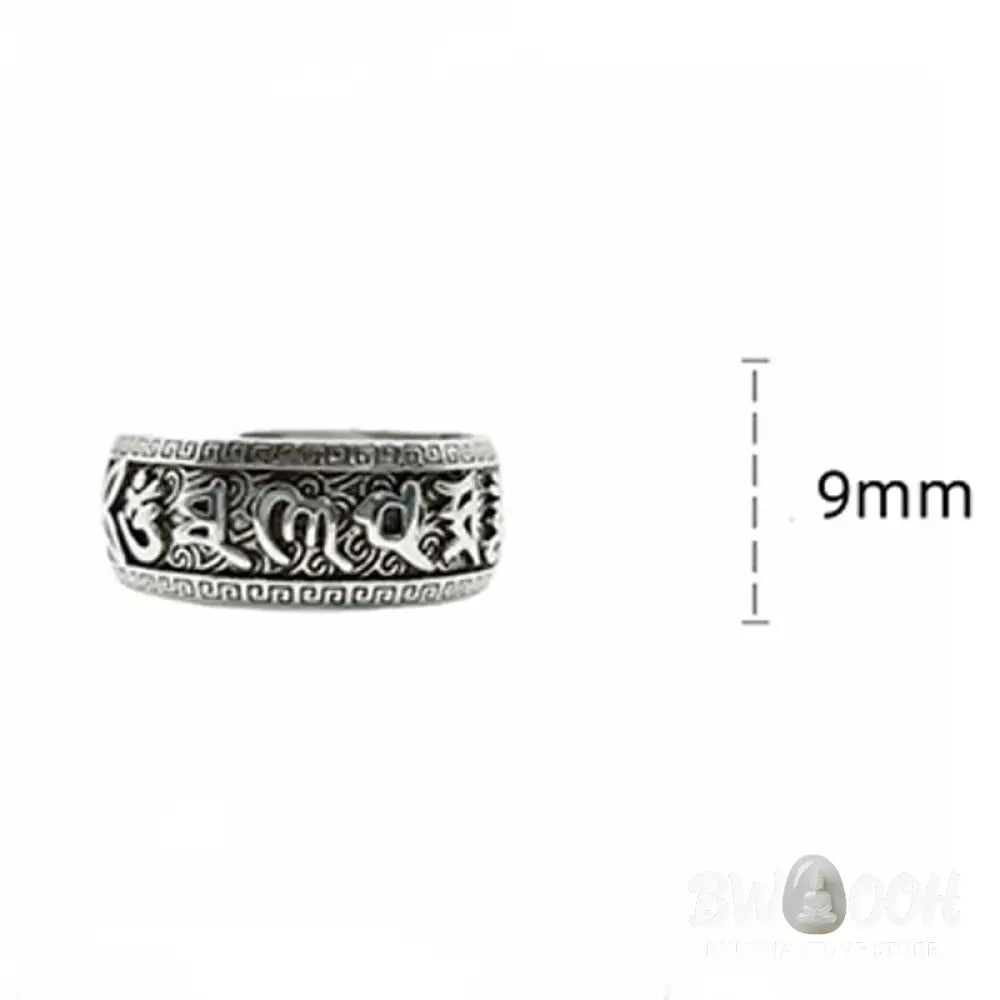 Buddha Stones Om Mani Padme Hum Copper Adjustable Wealth Ring - Copper(Wealth♥Luck) - Ring