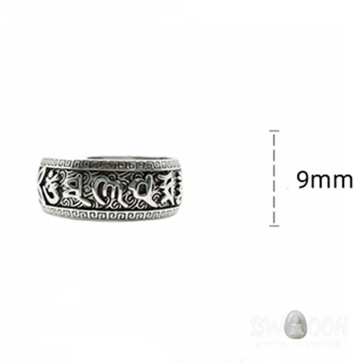 Buddha Stones Om Mani Padme Hum Copper Adjustable Wealth Ring - Copper(Wealth♥Luck) - Ring