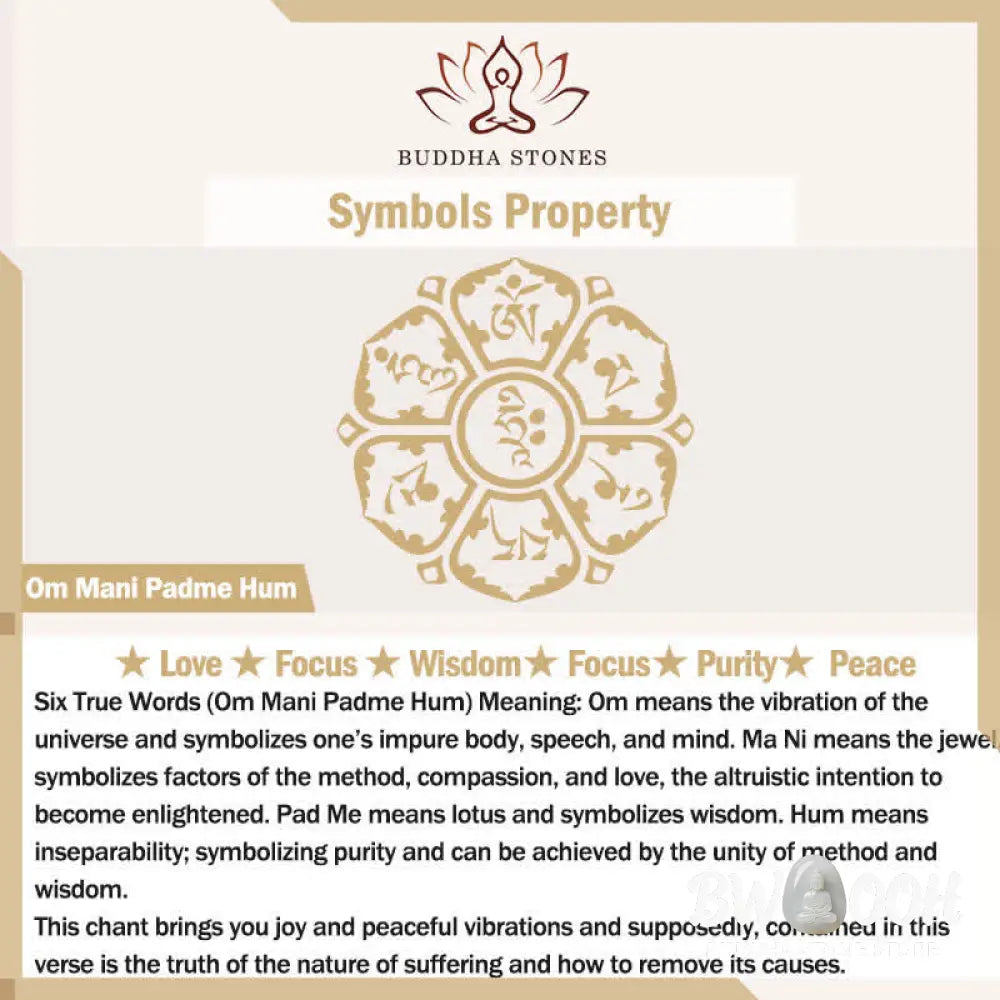 Buddha Stones Om Mani Padme Hum Copper Creativity Necklace Pendant - BWOOOH - Six True Words Necklace Pendant(with