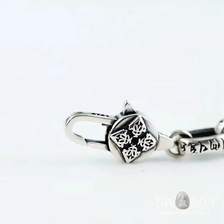 Buddha Stones Om Mani Padme Hum Double Dorje Copper Engraved Wisdom Bracelet - BWOOOH - Bracelet