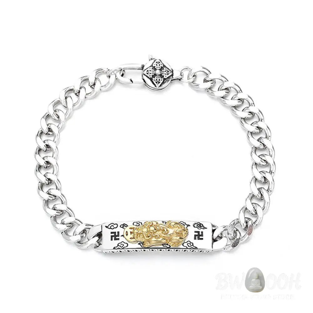 Buddha Stones Om Mani Padme Hum Pixiu Swastika Spring Buckle Wisdom Bracelet - BWOOOH - Bracelet