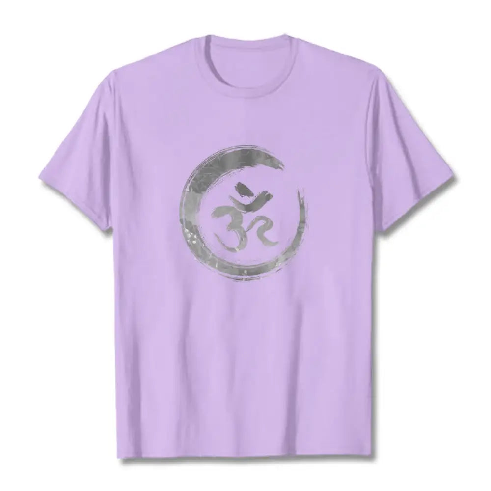 Buddha Stones OM Mantra Sanskrit Tee T-shirt - Plum / S - T-Shirts