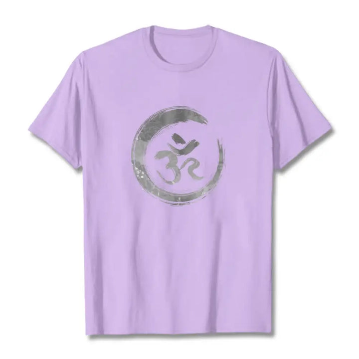 Buddha Stones OM Mantra Sanskrit Tee T-shirt - Plum / S - T-Shirts