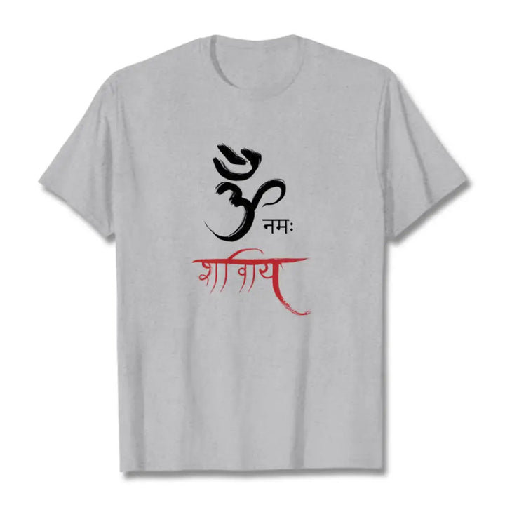 BWOOOH printed yoga pants - OM NAMAH SHIVAYA Mantra Sanskrit Tee T-s