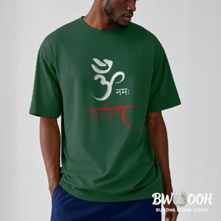 Buddha Stones OM NAMAH SHIVAYA Mantra Sanskrit Tee T-shirt - T-Shirts