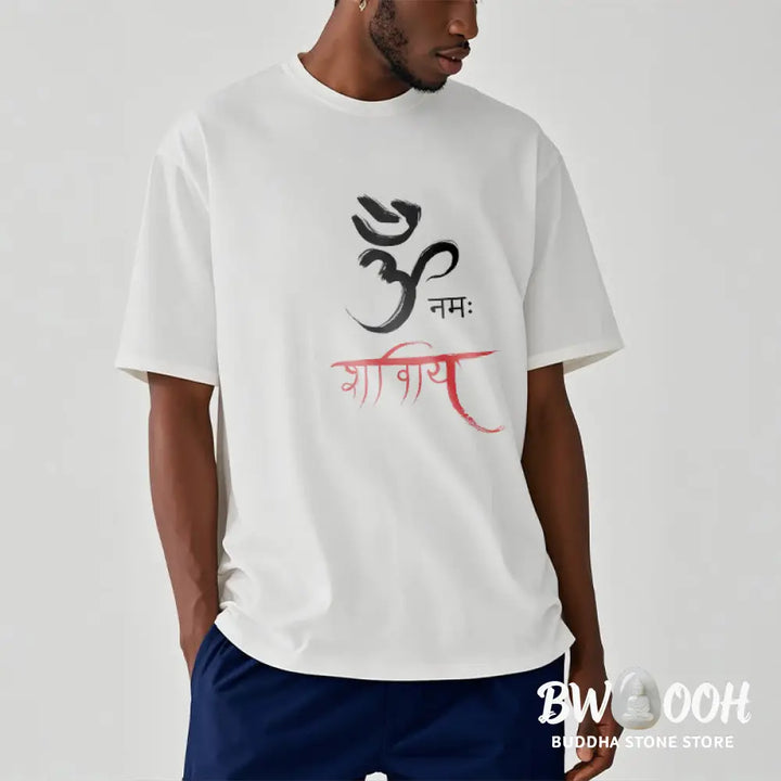 Buddha Stones OM NAMAH SHIVAYA Mantra Sanskrit Tee T-shirt - T-Shirts