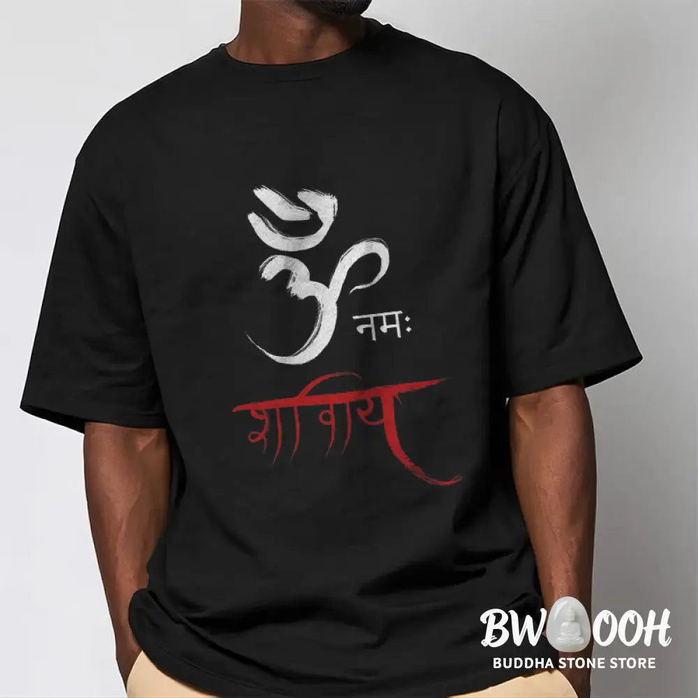 Buddha Stones OM NAMAH SHIVAYA Mantra Sanskrit Tee T-shirt - T-Shirts