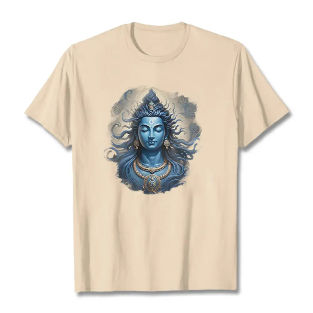 Buddha Stones OM NAMAH SHIVAYA Buddha Tee T-shirt - Bisque / S - T-Shirts