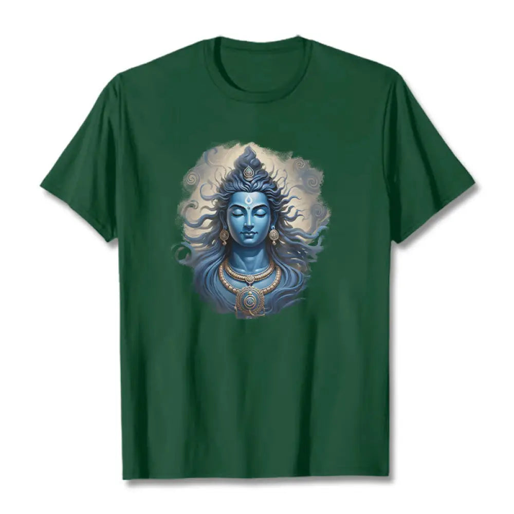 Buddha Stones OM NAMAH SHIVAYA Buddha Tee T-shirt - ForestGreen / S - T-Shirts