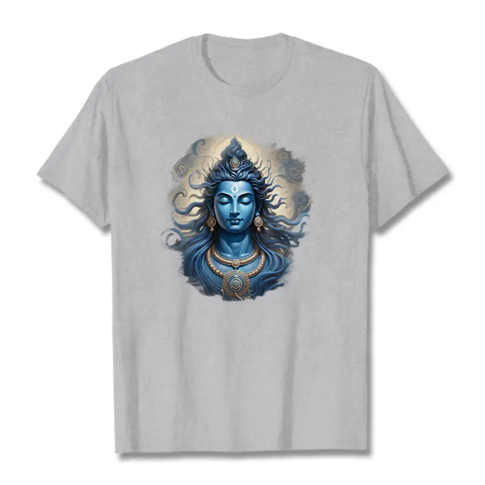 Buddha Stones OM NAMAH SHIVAYA Buddha Tee T-shirt - LightGrey / S - T-Shirts