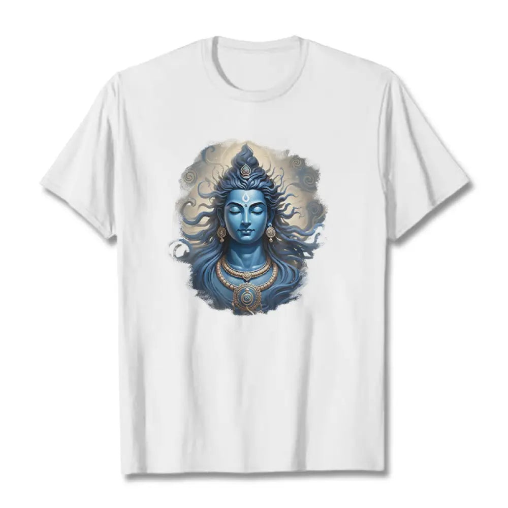 Buddha Stones OM NAMAH SHIVAYA Buddha Tee T-shirt - White / S - T-Shirts