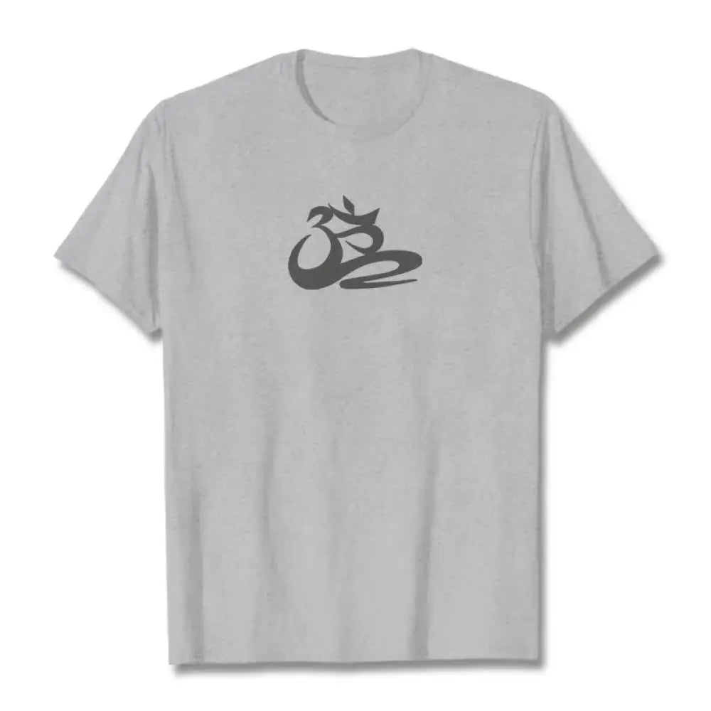 Buddha Stones OM Tee T-shirt - Light Grey / S - T-Shirts