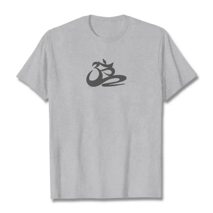 Buddha Stones OM Tee T-shirt - Light Grey / S - T-Shirts