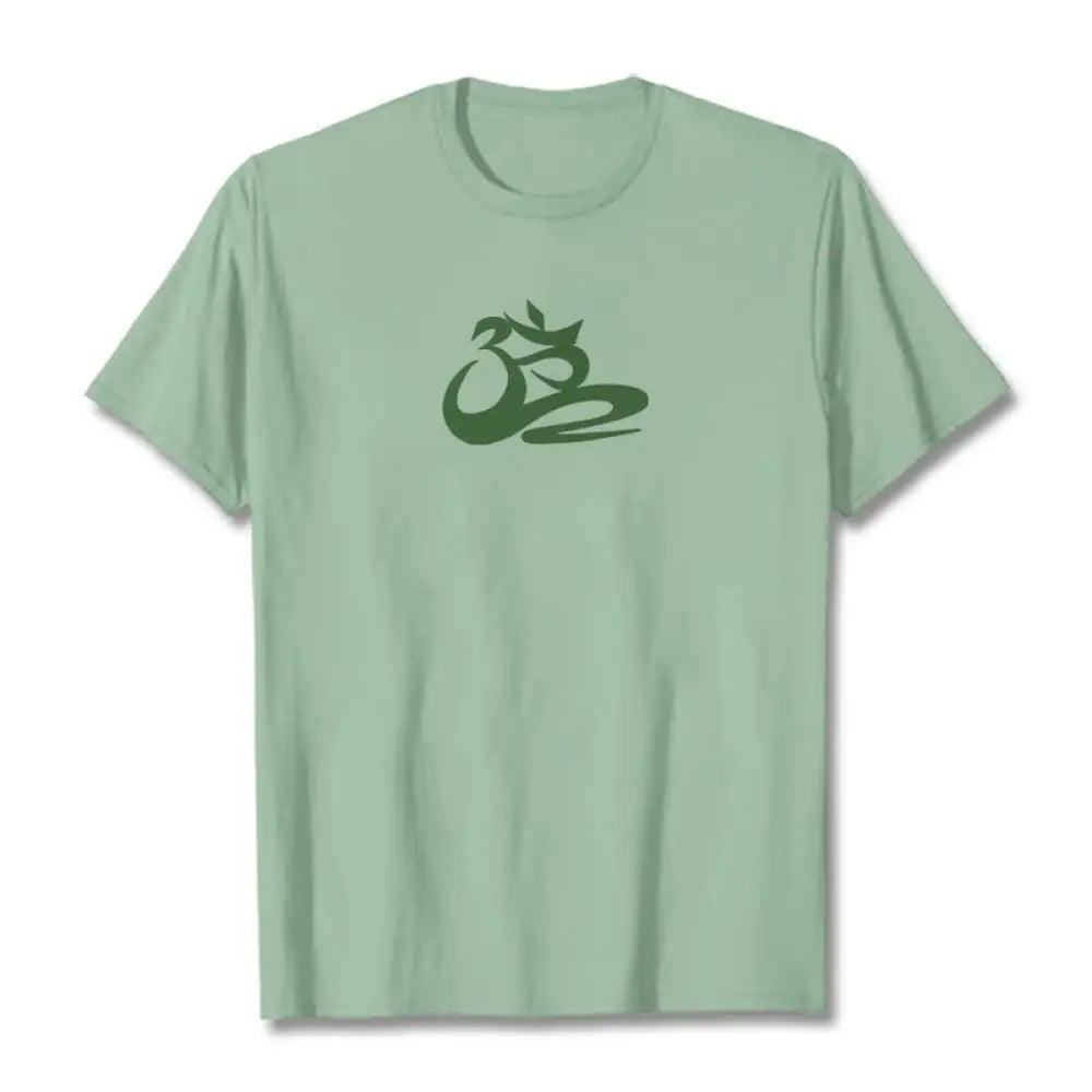 Buddha Stones OM Tee T-shirt - Pale Green / S - T-Shirts