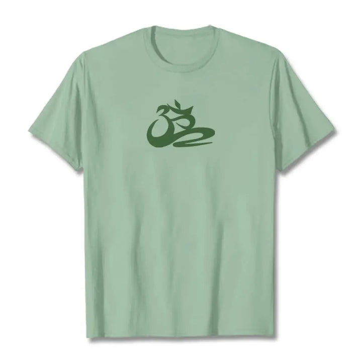 Buddha Stones OM Tee T-shirt - Pale Green / S - T-Shirts